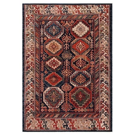Safavieh 4 x 6 ft. Herat 375A Power Loomed Rectangle Area Rug Rust & Creme HRT375A-4
